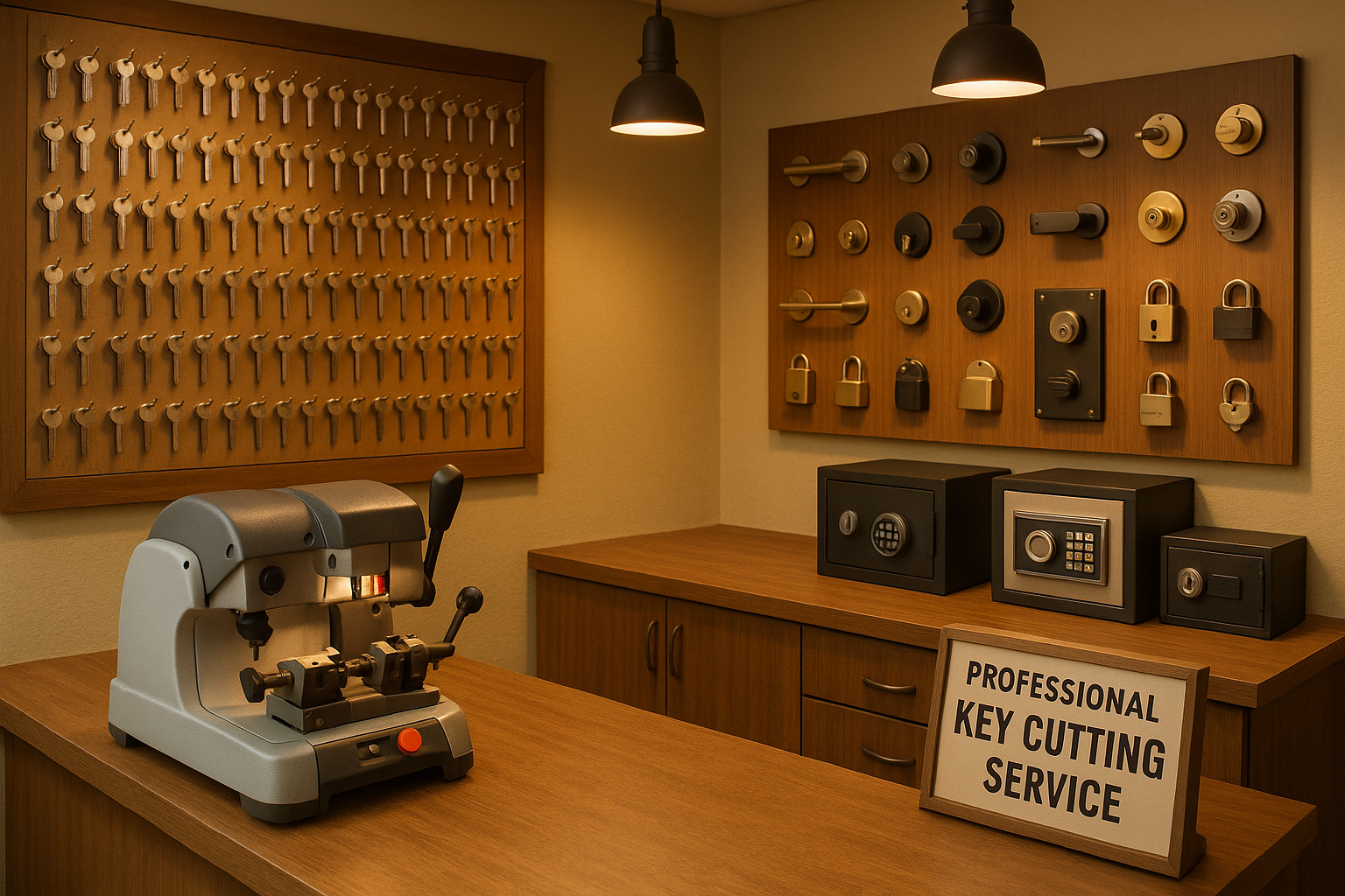 In-shop locksmith services
